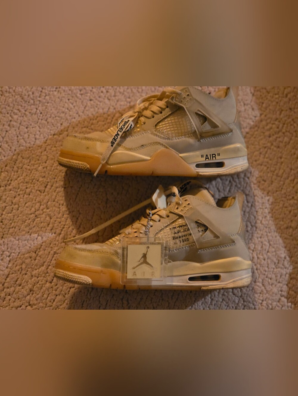 Jordan Women's Cream Off-White Sneakers